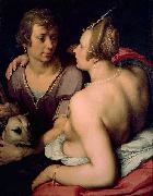 Cornelisz van Haarlem Venus and Adonis as lovers Sweden oil painting artist